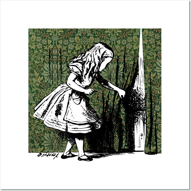 Alice in Wonderland x William Morris Wall Art by creativewrld